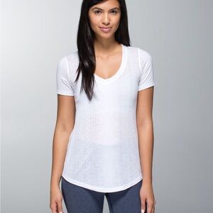Lululemon Salutation To Savasana Short Sleeve | Misty Stripe